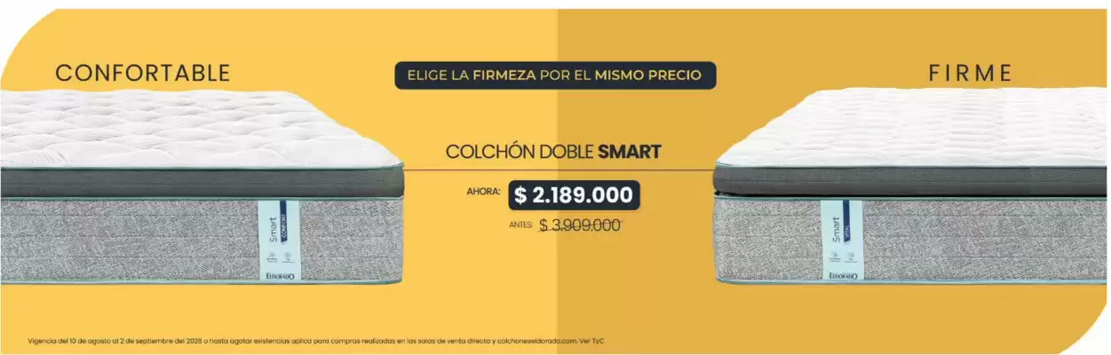 Colchones El Dorado (válido hasta 4-09)