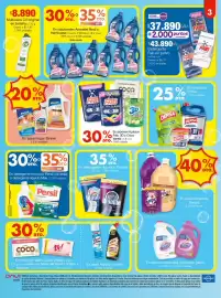 Catálogo Metro Página 3: Fab - detergente en polvo €43.890,00, Cif - multiusos original en botella €8.890,00