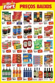 Tabloide Fort Atacadista Página 2: Heinz - ketchup tradicional €12,85, Sabores - sardinha €4,49