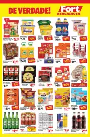 Tabloide Fort Atacadista Página 3: Frutap - iogurte €10,48, Red bull - energético lata €7,99
