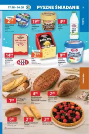 E.Leclerc gazetka tydzień 34 Strona 3: Mini bagietka francuska €1,89, Ser Sokół Mlekovita €2,09