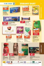 E.Leclerc gazetka tydzień 34 Strona 9: Budyń/Kisiel Winiary €1,09, Kawa mielona/mielona bezkofeinowa Jacobs Krönung €17,99