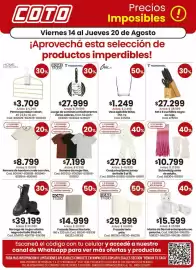 Catálogo Coto semana 33 Página 1: Conjunto pijama jersey del talle 6 al 16, cod. 616814-616815-616816-616817 €27.599,00