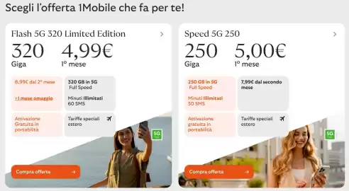 Volantino 1Mobile Pagina 1