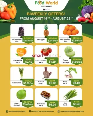 Food World Supermarket flyer (valid until 28-08)