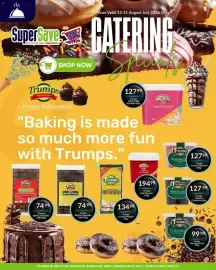 Super Save catalogue Page 12: Trumps Baking Chocolate Dark €74,99, Trumps Vermicelli Chocolate €127,99