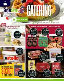 Super Save catalogue Page 6: Nutella Chocolate Spread €824,99, Nestle Milky Bar Dessert Topping €159,99