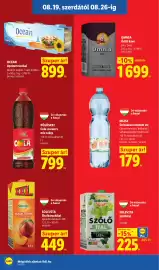 Lidl akciós újság hét 34 Oldal 14: OCEAN €899,00, PÖLÖSKEI Cola-narancs mix szörp €799,00