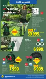 Lidl akciós újság hét 34 Oldal 24: PARKSIDE Öntözésidőzítő €6.999,00, PARKSIDE Kábeldob €7.999,00