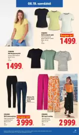 Lidl akciós újság hét 34 Oldal 27: ESMARA €1.499,00, Esmara női nyári nadrág €2.999,00