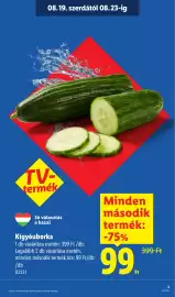 Lidl akciós újság hét 34 Oldal 3: Kígyóuborka €99,00