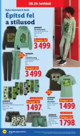 Lidl akciós újság hét 34 Oldal 38: Gyermek pulóver €3.499,00, Gyermek pamutpóló €1.499,00