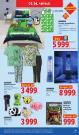 Lidl akciós újság hét 34 Oldal 39: Gyermek pizsama €3.499,00, Plüssfigura €3.999,00