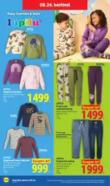 Lidl akciós újság hét 34 Oldal 46: LUPILU €1.499,00, LUPILU Kisgyermek nadrág €1.999,00
