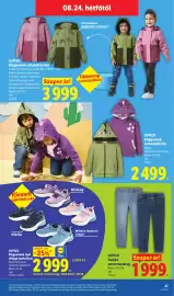 Lidl akciós újság hét 34 Oldal 47: LUPILU Kisgyermek cipő villogó funkcióval €2.999,00, LUPILU €2.499,00