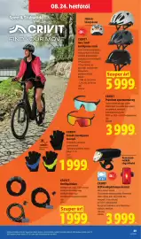Lidl akciós újság hét 34 Oldal 49: CRIVIT Női / férfi kerékpáros sisak €5.999,00, CRIVIT Prémium sportszemüveg €3.999,00