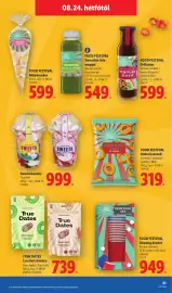 Lidl akciós újság hét 34 Oldal 61: TRUE DATES €739,00, Gumicukormix €999,00