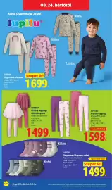 Lidl akciós újság hét 34 Oldal 24: Lupilu kislány leggings tűllszoknyával €1.499,00