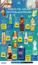 Tesco akciós újság Oldal 12: Sio gyümölcsital €379,00, Márka szénsavas üdítőital €349,00