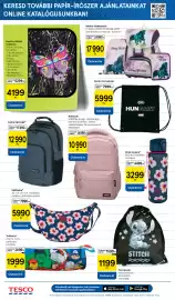 Tesco akciós újság Oldal 14: Stitch tornazsák €1.199,00, Head astra hátizsák €12.990,00