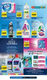 Tesco akciós újság Oldal 31: Coccolino mosógél €3.459,00, Ariel folyékony mosószer €3.699,00