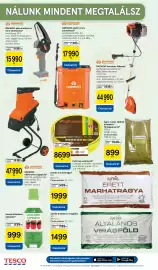 Tesco akciós újság Oldal 38: Play locsolótömlő €8.699,00, Sandis általános tápoldat €999,00