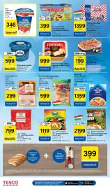 Tesco akciós újság Oldal 4: Kécskei savanyúság €599,00, Karaván füstölt sajt €999,00