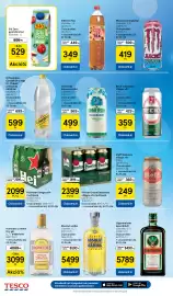Tesco akciós újság Oldal 6: Pilsner Urquell dobozos világos sör €2.399,00, Somersby cider €499,00