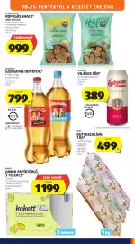 ALDI akciós újság hét 34 Oldal 13: Happy Harvest ropogós snack €999,00, Dolfi kutyaszalámi €499,00