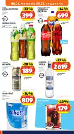 ALDI akciós újság hét 34 Oldal 20: Fuze tea ice tea €399,00, Karlskrone búzasör €189,00