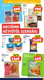 ALDI akciós újság hét 34 Oldal 27: Sertésfelvágott €269,00, Cucina olasz szalámi €699,00