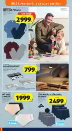 ALDI akciós újság hét 34 Oldal 40: Up2fashion men férfi őszi pizsama €2.999,00, Up2fashion women női alsó €1.999,00