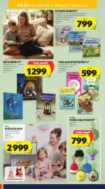 ALDI akciós újság hét 34 Oldal 44: Gyermekkönyv €799,00, Toylinoplüss kulcstartó €799,00
