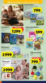 ALDI akciós újság Oldal 12: Gyermekkönyv €799,00, ToyLino plüss kulcstartó €799,00