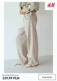 H&M gazetka tydzień 33 Strona 2: Jeansy Barrel High Waist H & M €129,99