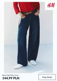 H&M gazetka tydzień 33 Strona 6: Spodnie jeansowe Barrel High Waist Jeans H & M €144,99