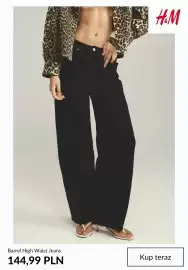 H&M gazetka tydzień 33 Strona 8: Jeansy damskie Barrel High Waist H & M €144,99