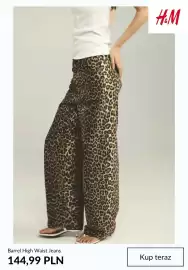 H&M gazetka tydzień 33 Strona 9: Spodnie jeansowe Barrel High Waist H & M €144,99