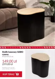 Homla gazetka tydzień 33 Strona 2: Stolik kawowy Gebo czarny €149,00