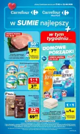 Carrefour gazetka tydzień 34 Strona 1: Serek twarogowy puszysty Almette €3,25, Łopatka wieprzowa €7,99