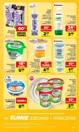 Carrefour gazetka tydzień 34 Strona 25: Jogurt naturalny BAKOMA €1,57, Śmietana PIĄTNICA €4,29
