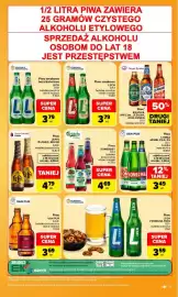 Carrefour gazetka tydzień 34 Strona 37: Piwo LOMŻA JASNE, PILS, 0% €3,49, Piwo smakowe bezalkoholowe LECH €3,79