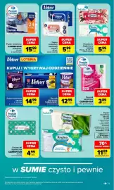 Carrefour gazetka tydzień 34 Strona 41: Papier toaletowy nawilżany VELVET €5,99, Ręcznik papierowy Essential €3,89