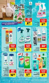 Carrefour gazetka tydzień 34 Strona 46: Spray do czyszczenia i dezynfekcji SANYTOL €9,99, Płyn uniwersalny AJAX €5,99