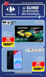 Carrefour gazetka Strona 1: Smartfon 6.7” €1.499,00, Telewizor 65 €1.699,00