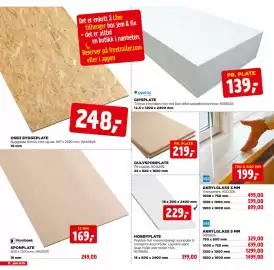 Jem & fix kundeavis uke 34 Side 18: GIPSPLATE €139,00, AKRYLGLASS 3 MM