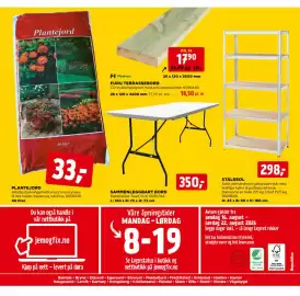 Jem & fix kundeavis uke 34 Side 20: SAMMENLEGGBART BORD €350,00, FURU TERRASSEBORD