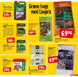 Jem & fix kundeavis uke 34 Side 3: BLOMSTERJORD €49,90, NATURGJØDSEL €199,00
