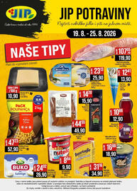 Jip leták týden 34 Strana 24: Ribo Kabanos classic 105 g €15,90, Salám pepperoni na pizzu €49,90
