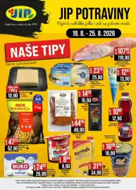 Jip leták týden 34 Strana 24: Ribo Kabanos classic 105 g €15,90, Salám pepperoni na pizzu €49,90